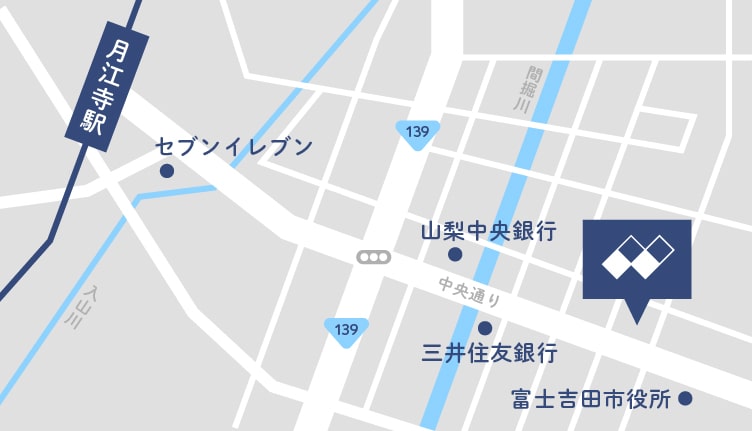 富士吉田歯科 アクセスマップ